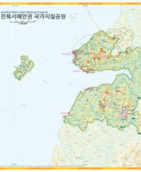 전북서해안 국가지질공원 지도