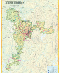 무등산권 국가지질공원 지도